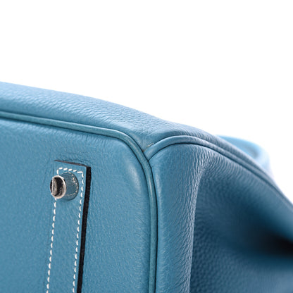 Hermes Togo Birkin 35 Blue Jean 11 of 13