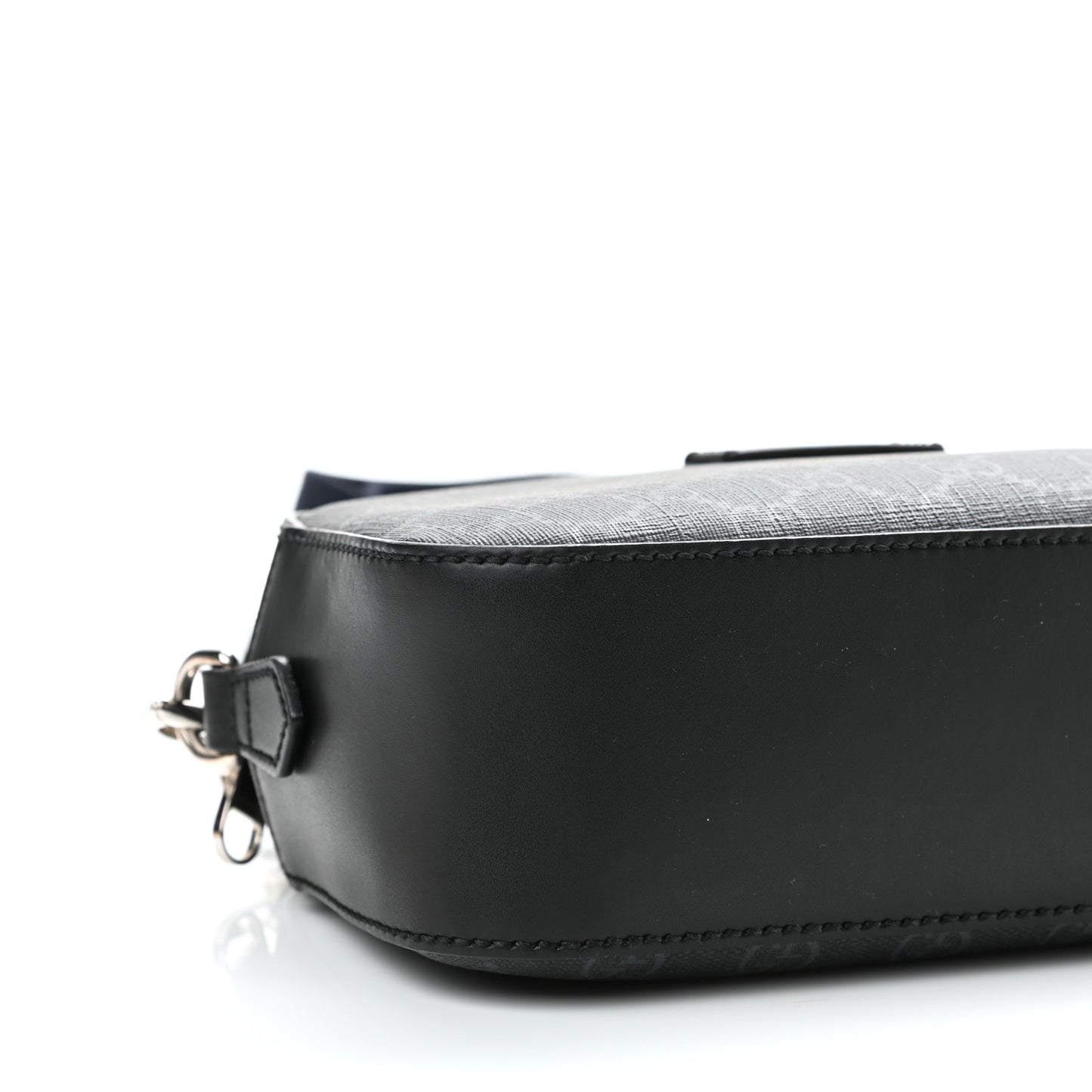 GG Supreme Monogram Web Shoulder Bag Black Grey