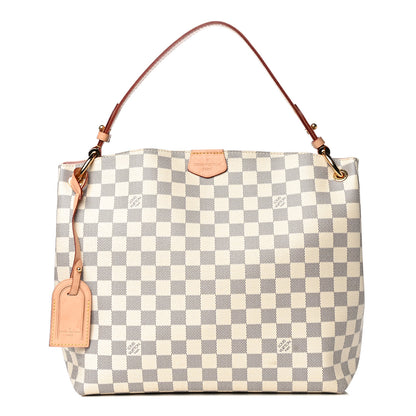 Louis Vuitton Damier Azur Graceful PM Rose Ballerine 1 of 14
