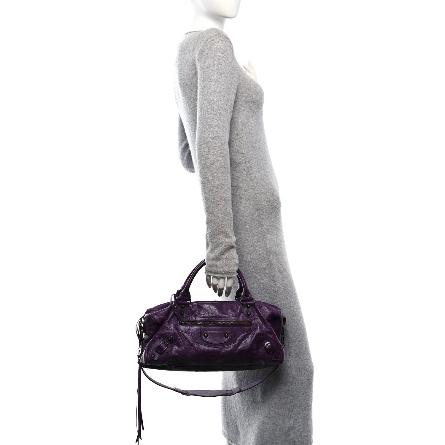 Balenciaga Agneau Classic Hardware Twiggy Sapphire 2 of 10