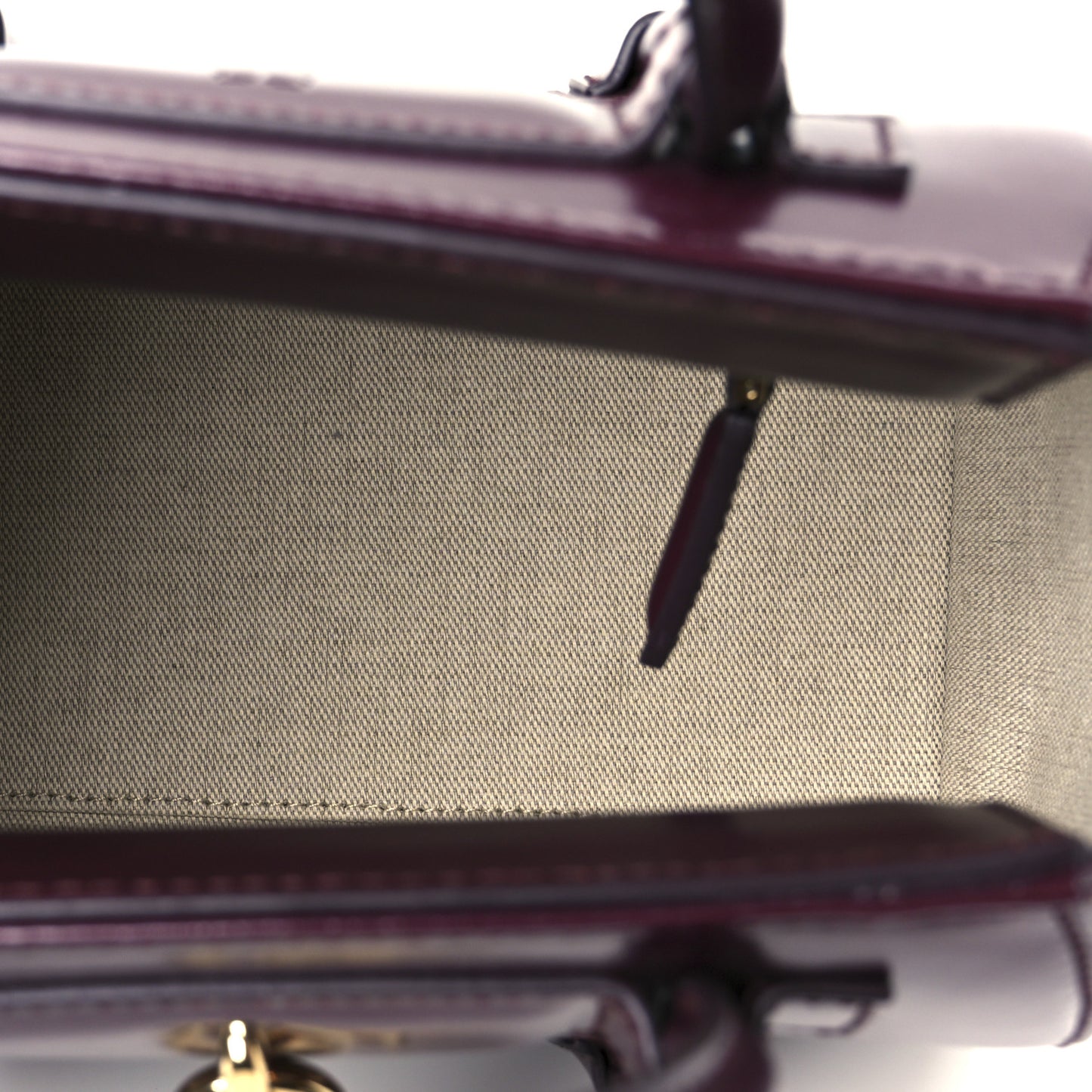 Box Calfskin Mini Lock Antigona Oxblood Red