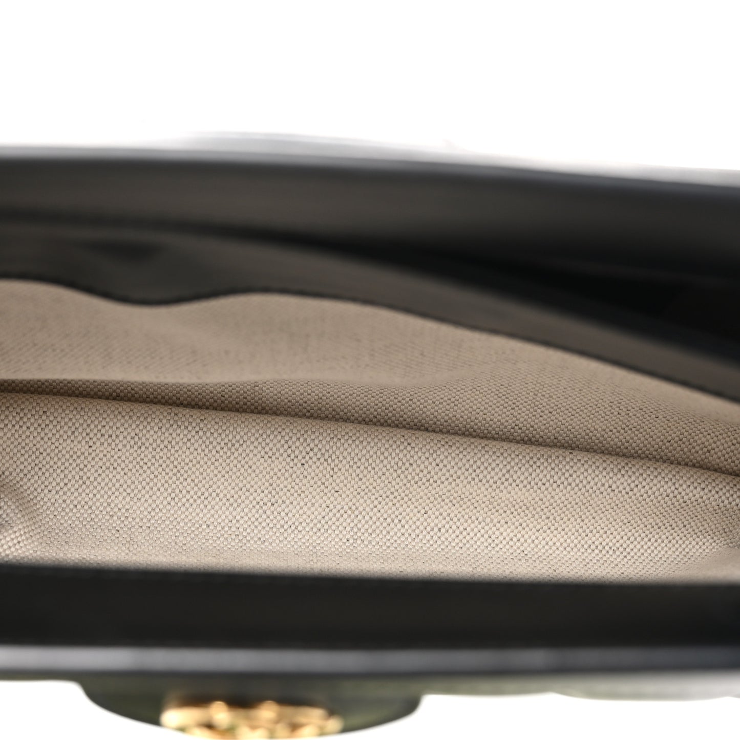 Calfskin GG Matelasse Small Slim Chain Shoulder Bag Black Natural
