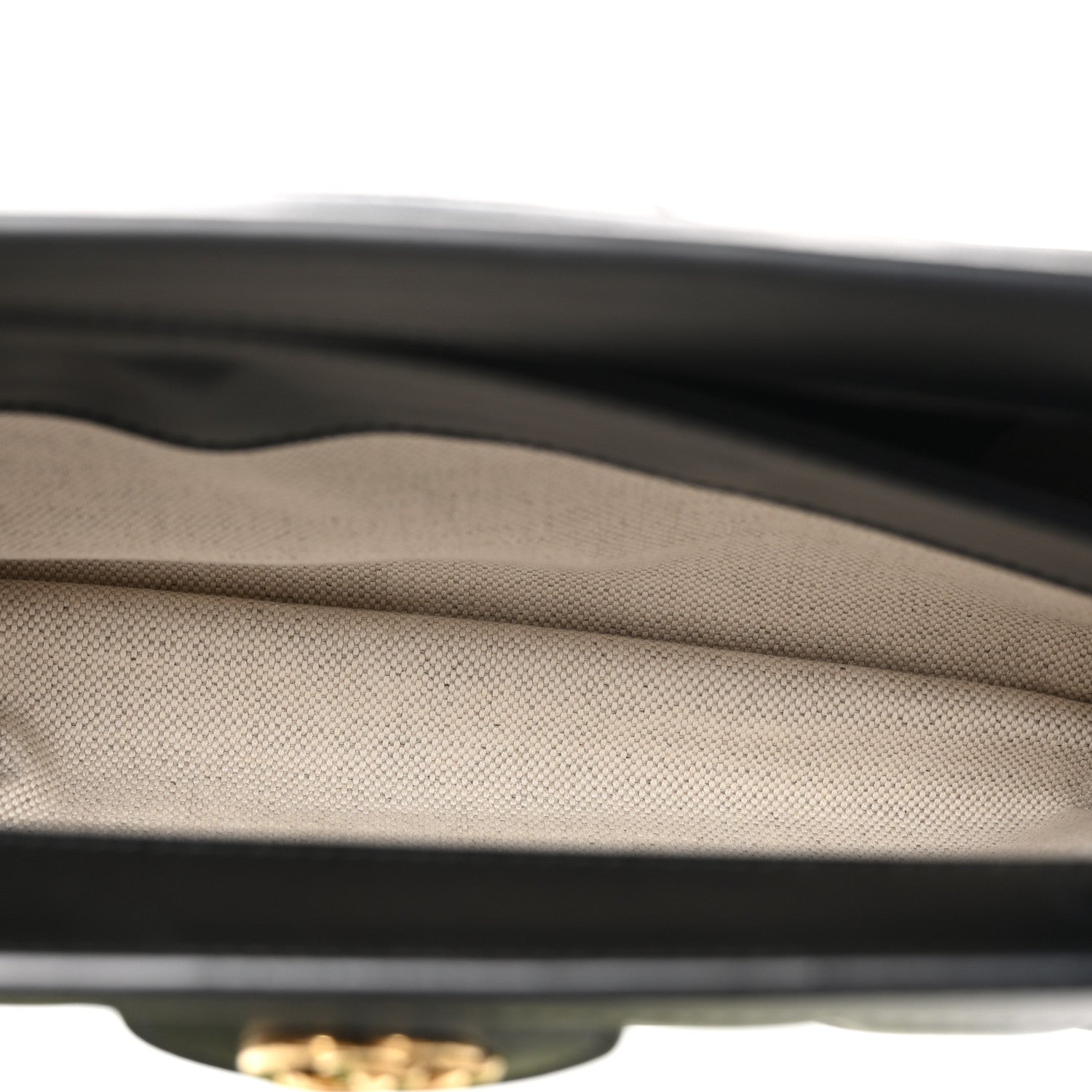Gucci Calfskin GG Matelasse Small Slim Chain Shoulder Bag Black Natural 5 of 13