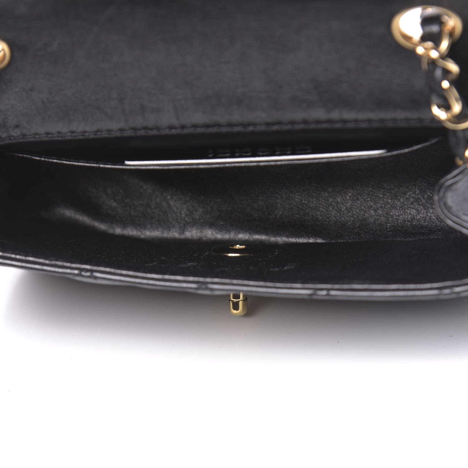 Chanel Lambskin Quilted Mini Flap Black 5 of 11
