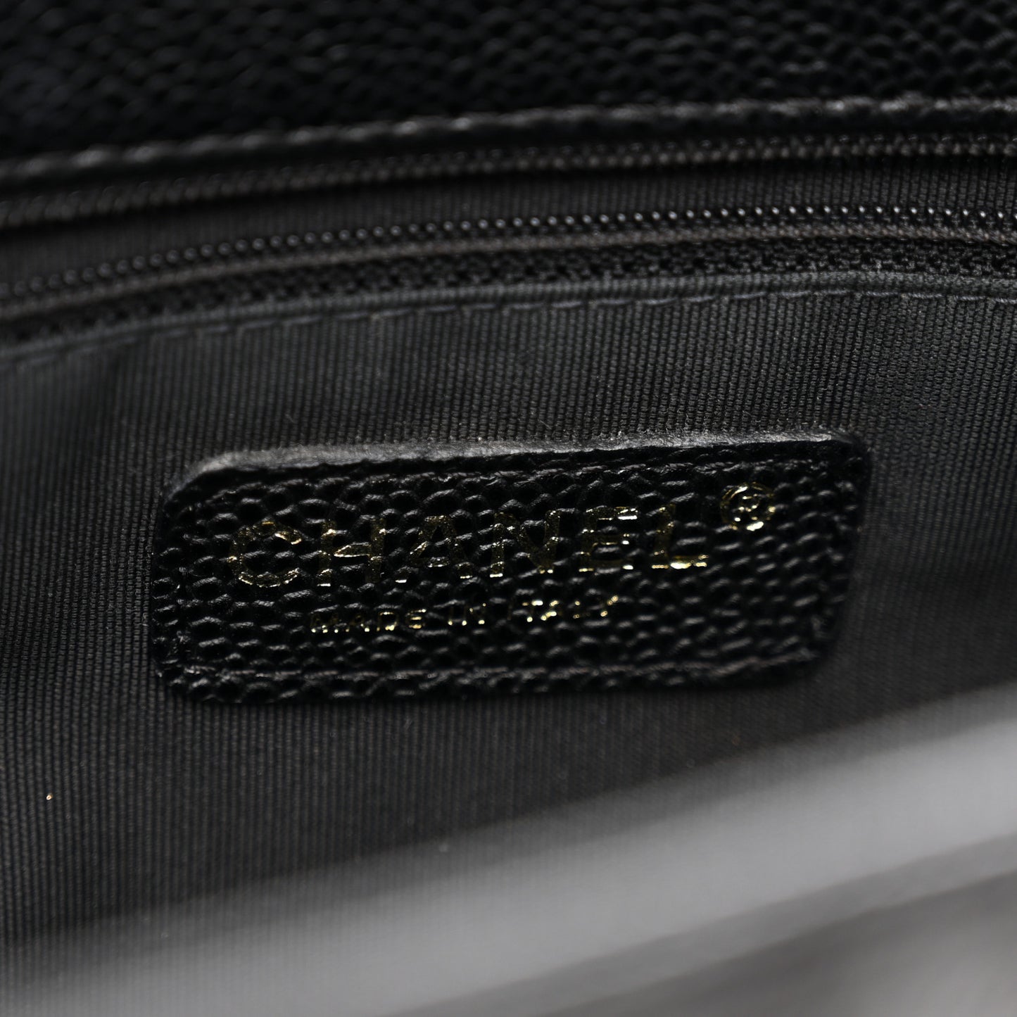 Caviar Quilted Grand Shopping Tote GST Black