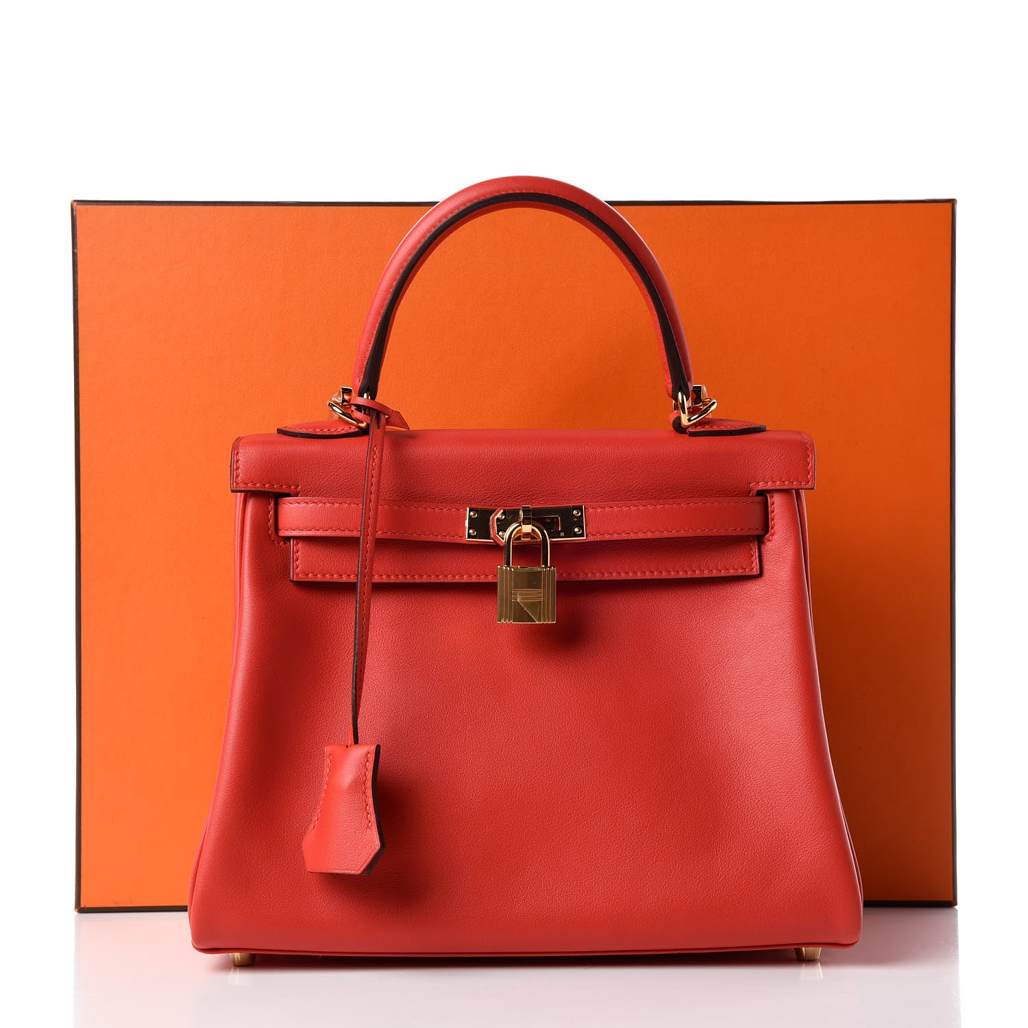 Hermes Swift Kelly Retourne 25 Rouge Tomate 36 of 36