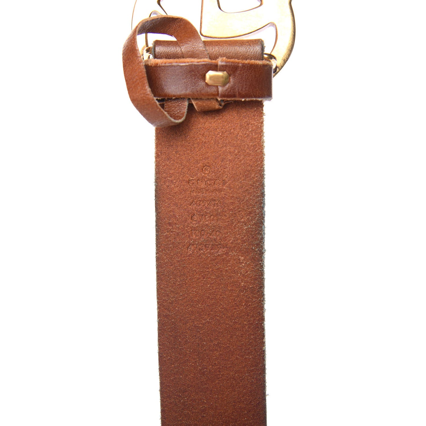 Faded Calfskin Double G 40mm Belt 100 40 Cuir