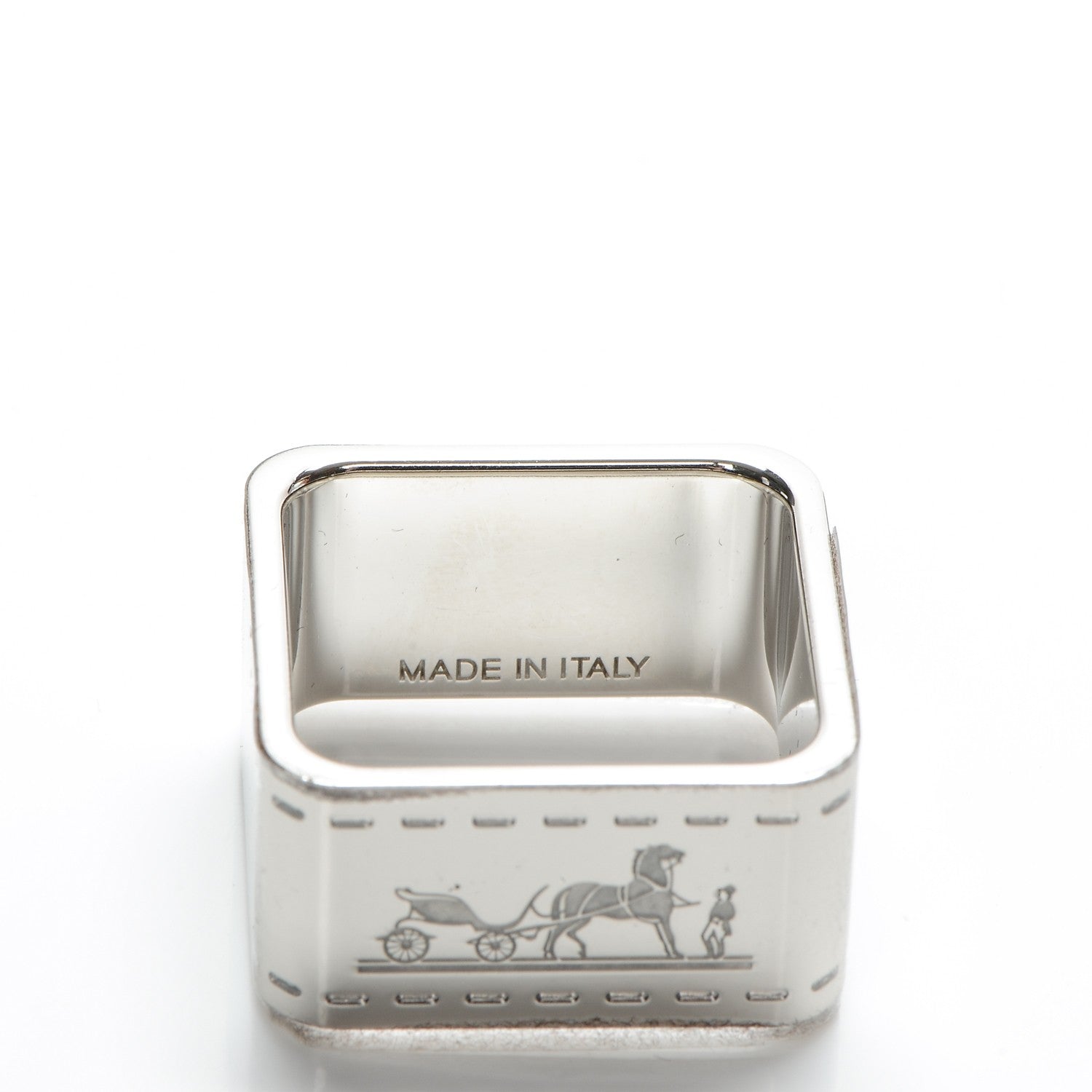 Hermes Palladium Bolduc Scarf Ring 5 of 5