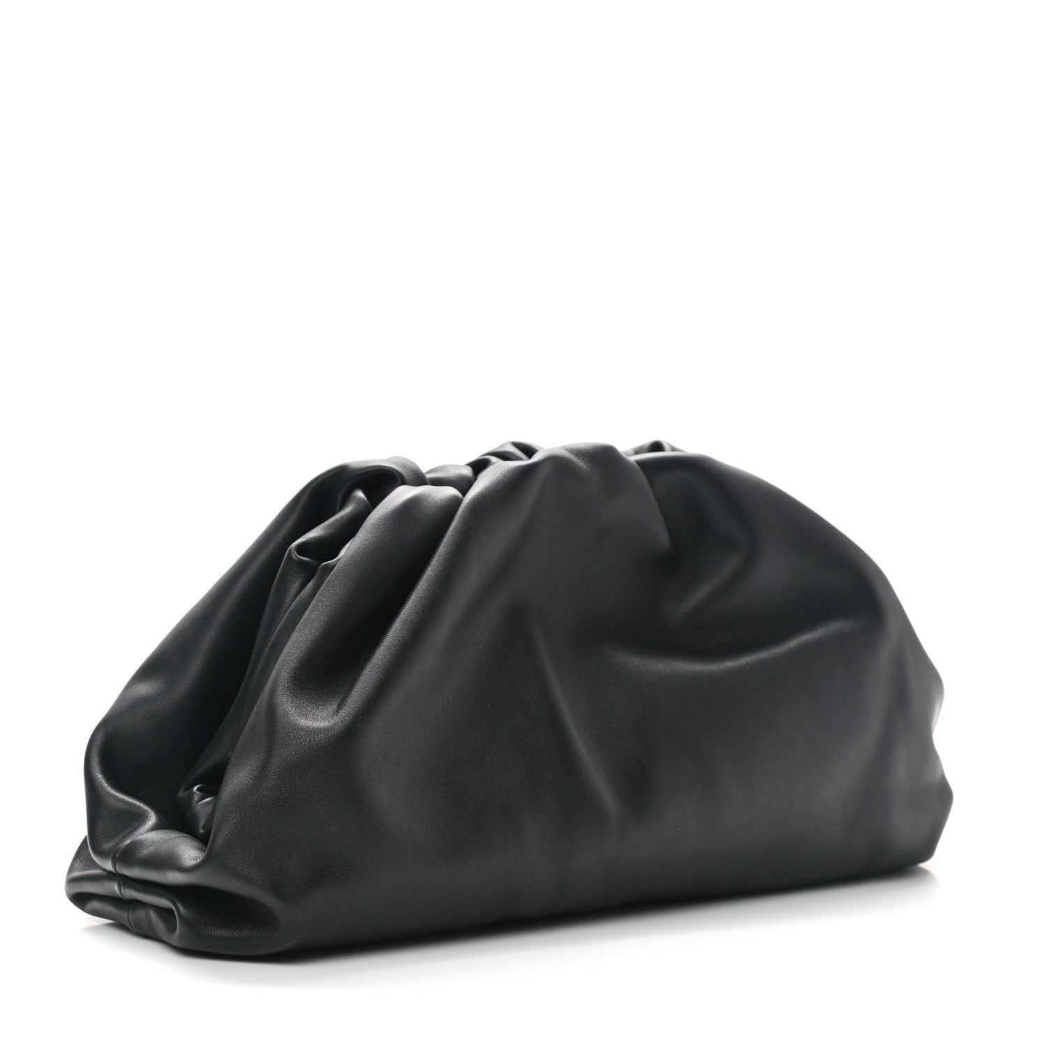 Bottega Veneta Smooth Butter Calf The Pouch Oversized Clutch Black 3 of 8