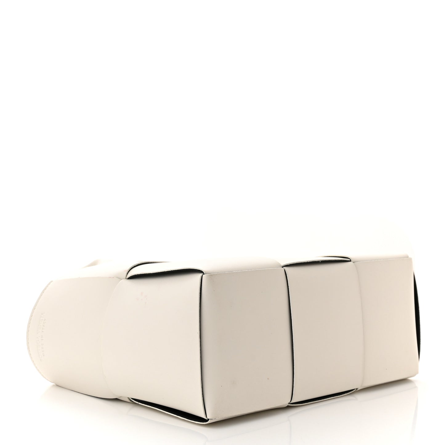 Nappa Maxi Intrecciato Medium Arco Tote Chalk Black