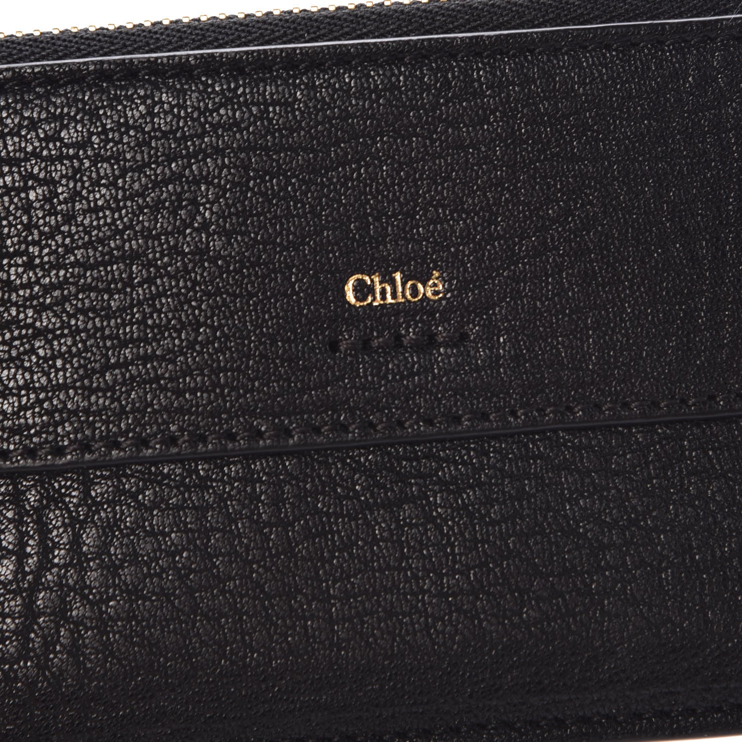 Chloe Grained Calfskin Drew Card Holder Black 6 of 7