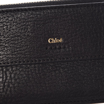 Chloe Grained Calfskin Drew Card Holder Black 6 of 7