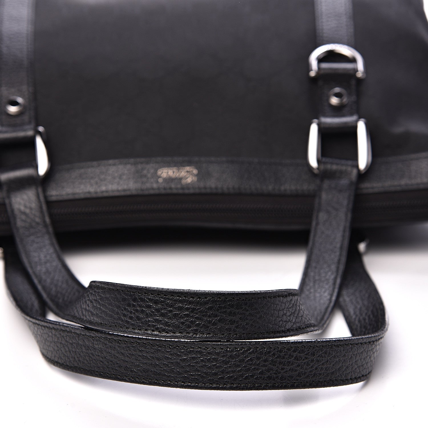 Gucci Nylon Monogram Medium Abbey Tote Black 7 of 11