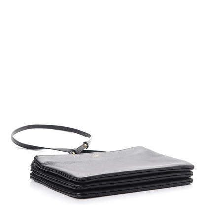 Celine Lambskin Large Trio Crossbody Bag Black 4 of 9