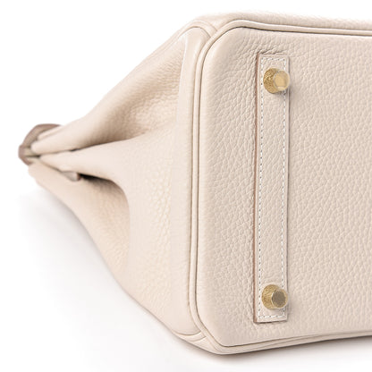 Hermes Taurillon Clemence Birkin 30 Craie 35 of 38