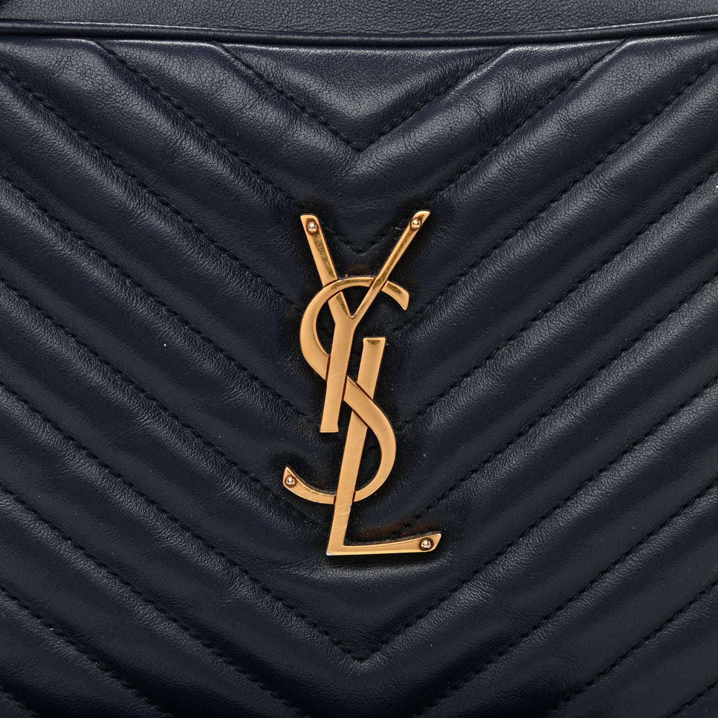Calfskin Matelasse Monogram Lou Camera Bag Navy