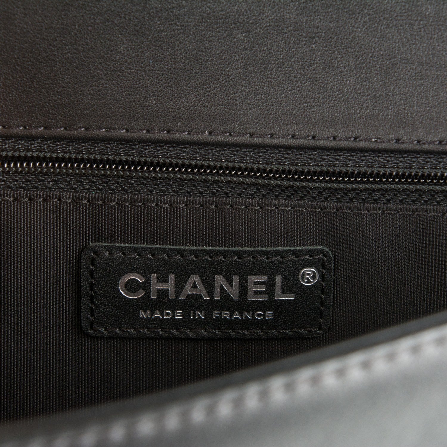 Chanel Calfskin Chevron Quilted New Medium Braided Boy Flap Black 6 of 8