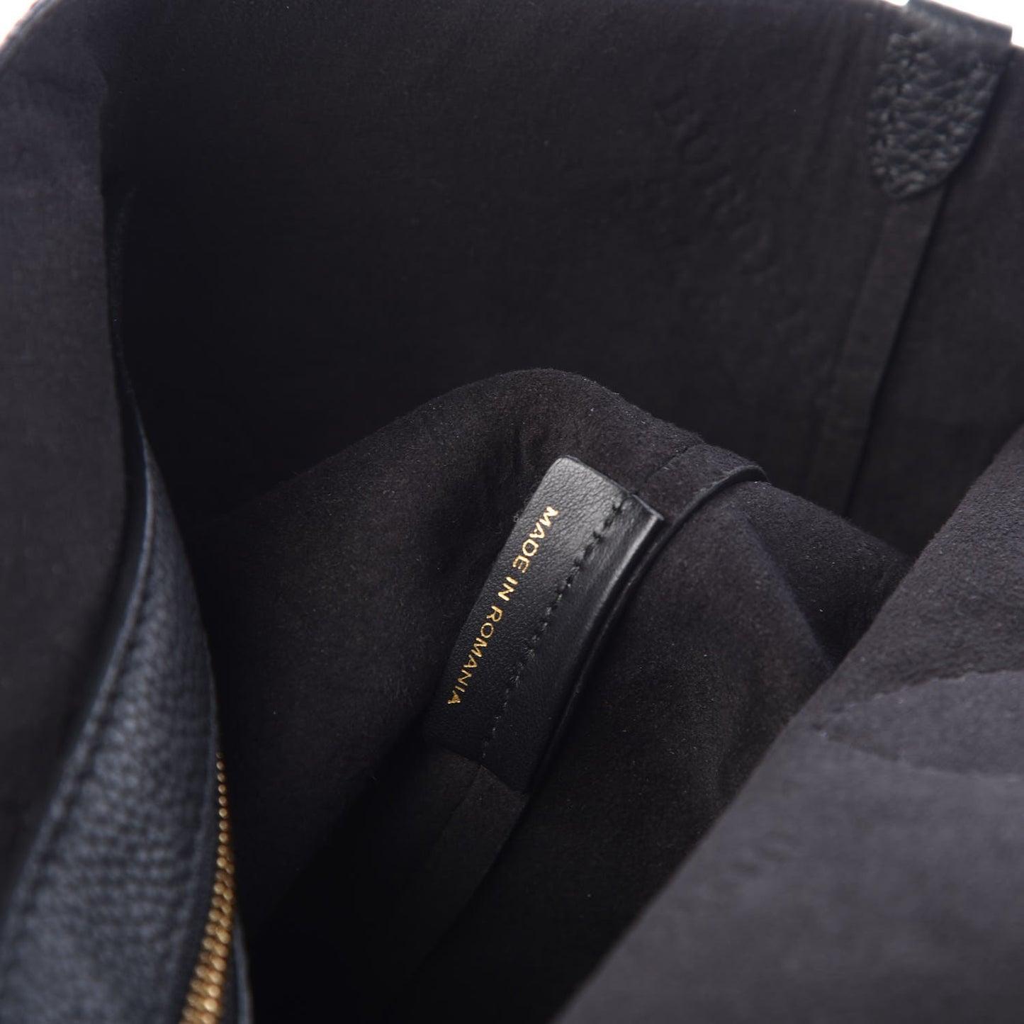 Grainy Calfskin Remington Tote Black