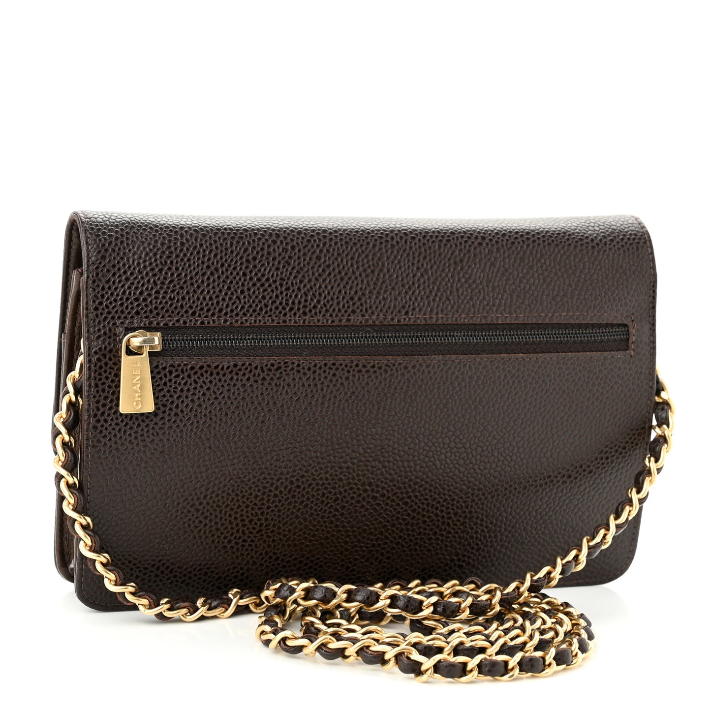 Caviar Timeless CC Wallet On Chain WOC Dark Brown