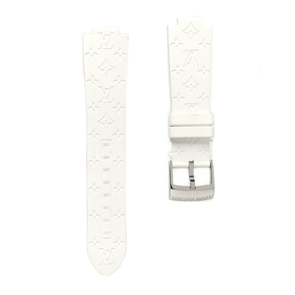 Louis Vuitton Rubber Monogram Tambour Watch Strap White 1 of 5