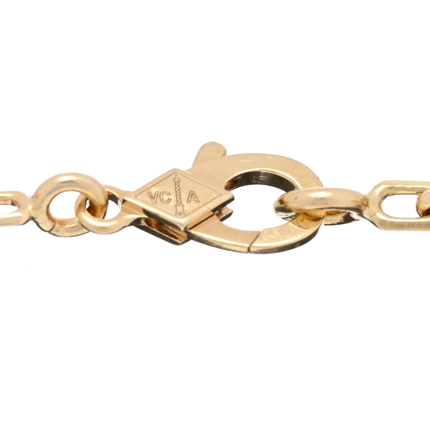 18K Yellow Gold Black Onyx 5 Motifs Vintage Alhambra Bracelet