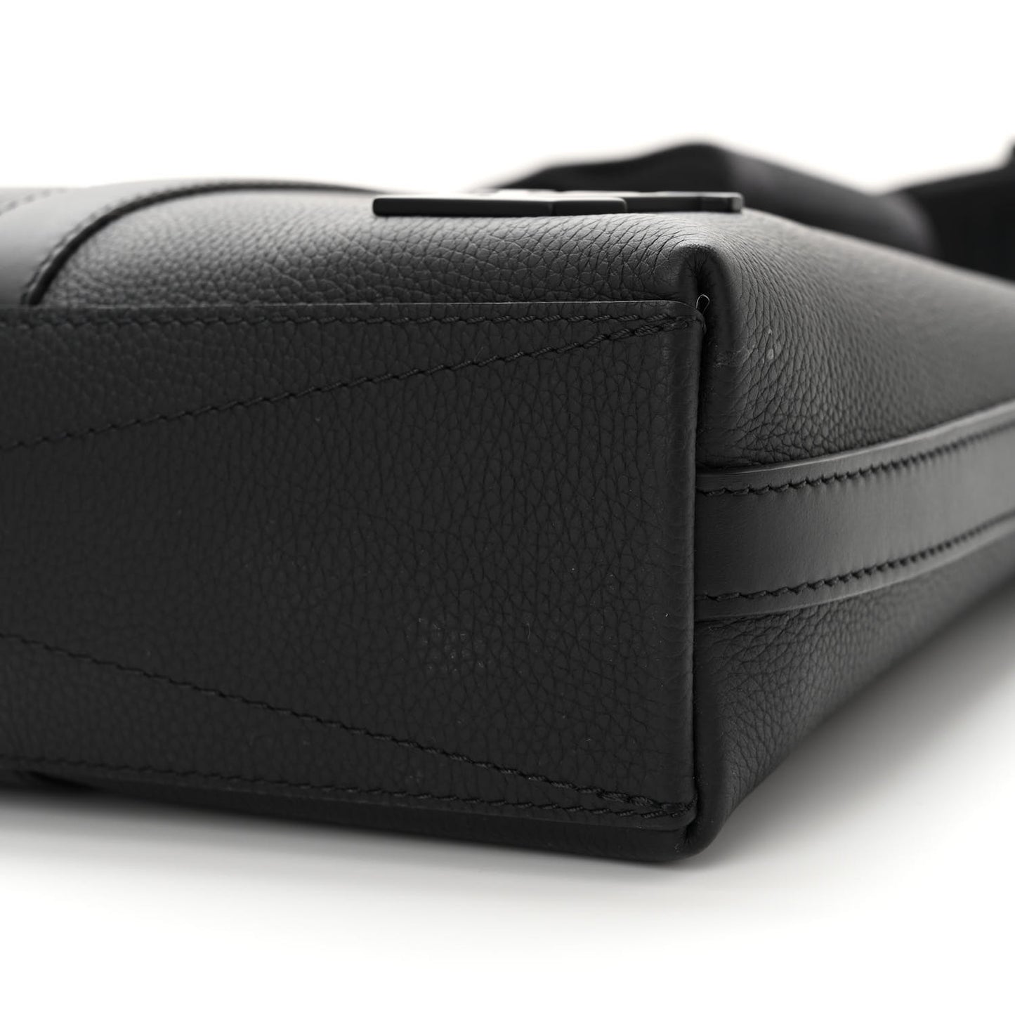 Calfskin Aerogram Takeoff Briefcase Black