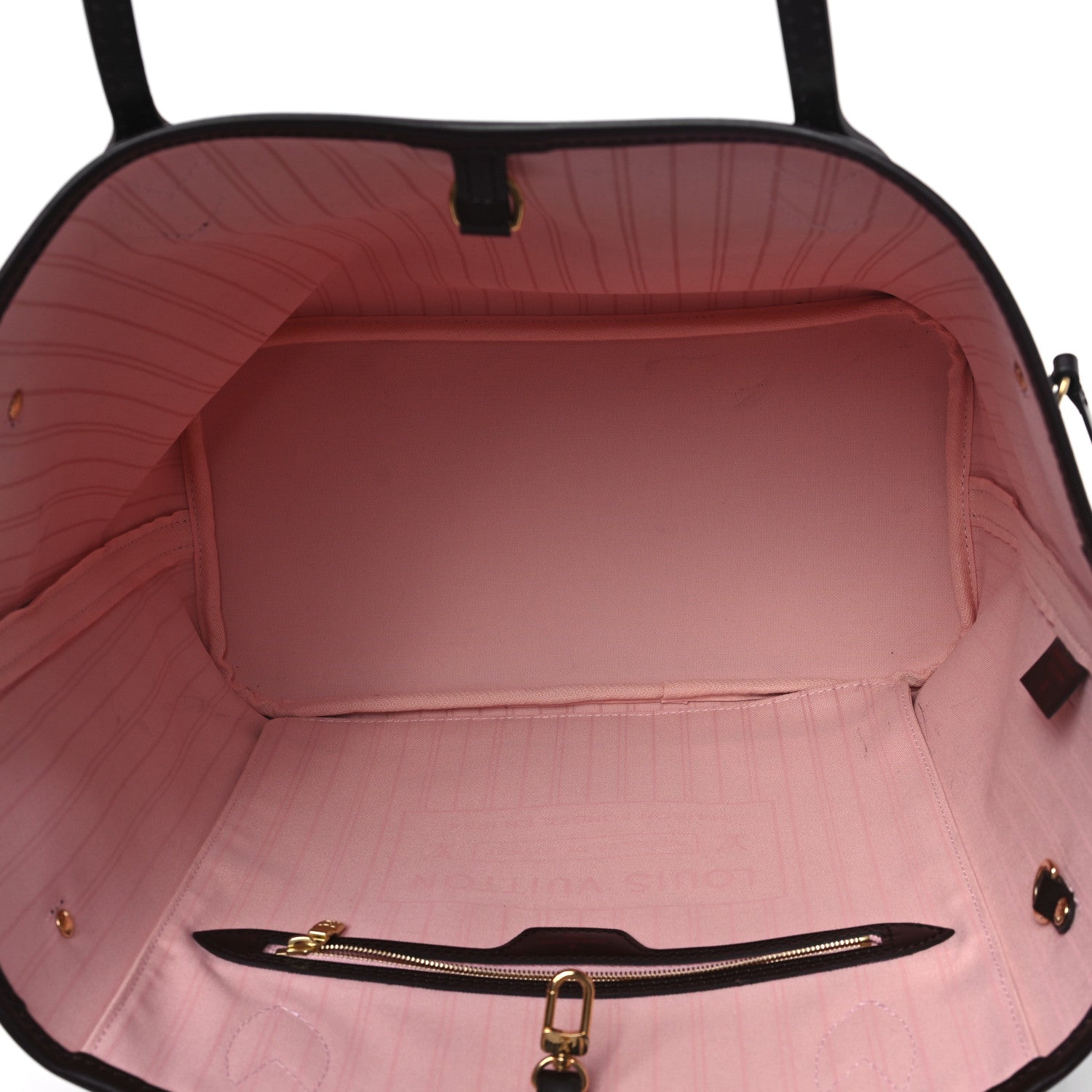 Louis Vuitton Damier Ebene Neo Neverfull MM Rose Ballerine 6 of 13