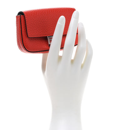 Fendi Cuoio Romano Micro Baguette Charm Papavero 2 of 11