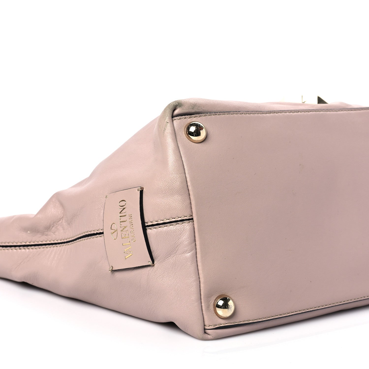 Valentino Garavani Calfskin Rockstud Tote 6 of 10