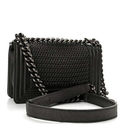 Chanel Goatskin Quilted Small Chain Mail Boy Flap Grey 3 of 13