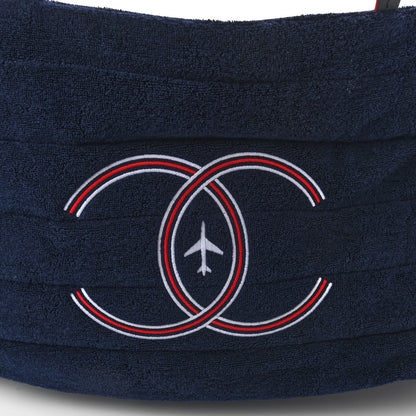 Chanel Reversible Chanel Airlines Tote Silver Navy 17 of 19