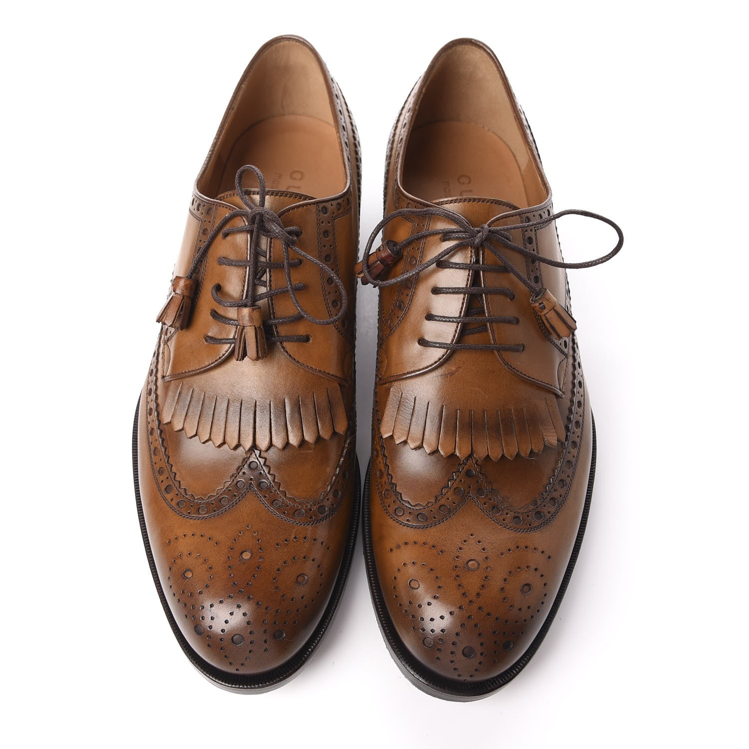 Gucci Calfskin Mens Metis Glamour Tassel Lace-Up Oxfords 9 Cuir 5 of 14