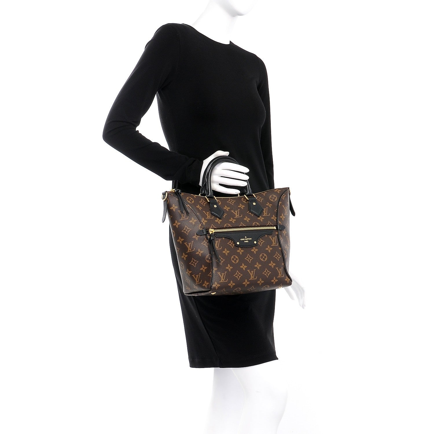 Louis Vuitton Monogram Tournelle PM Black 3 of 9