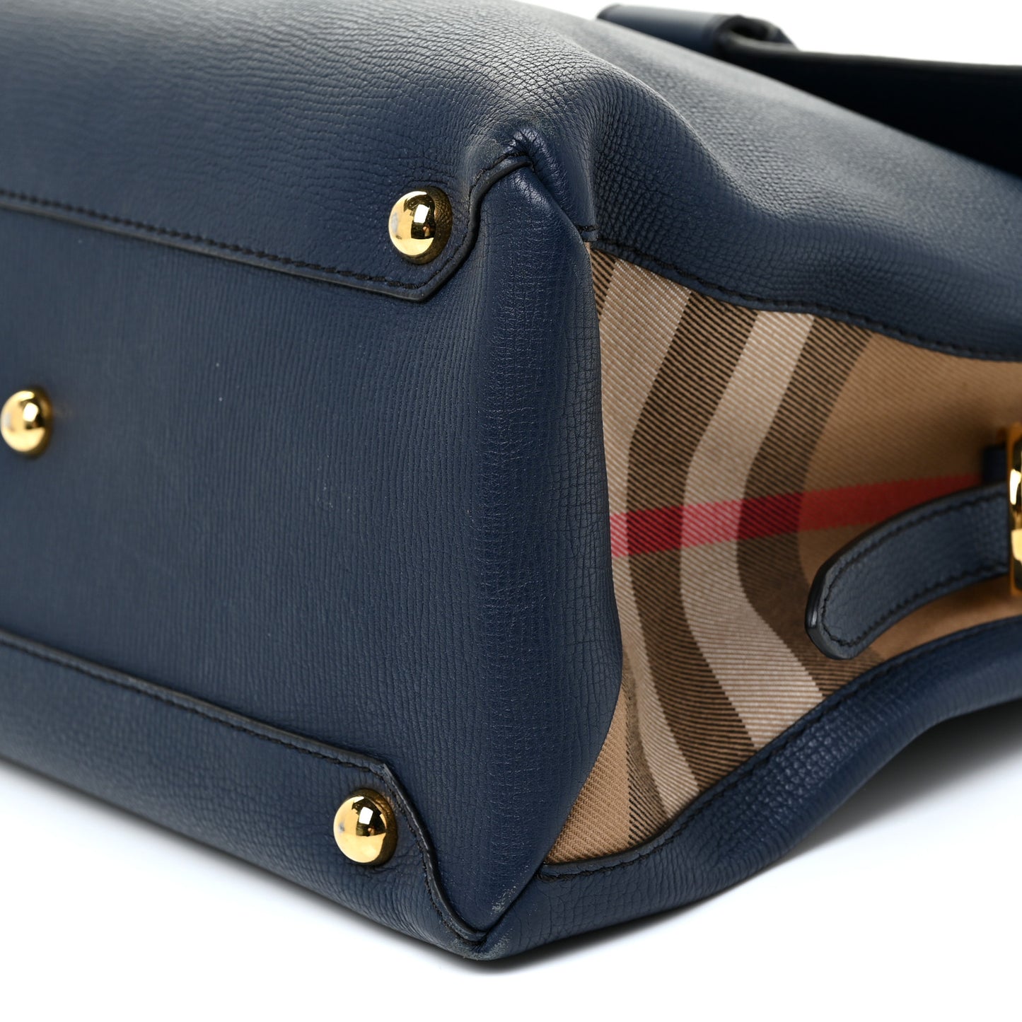 Derby Calfskin House Check Medium Camberley Ink Blue