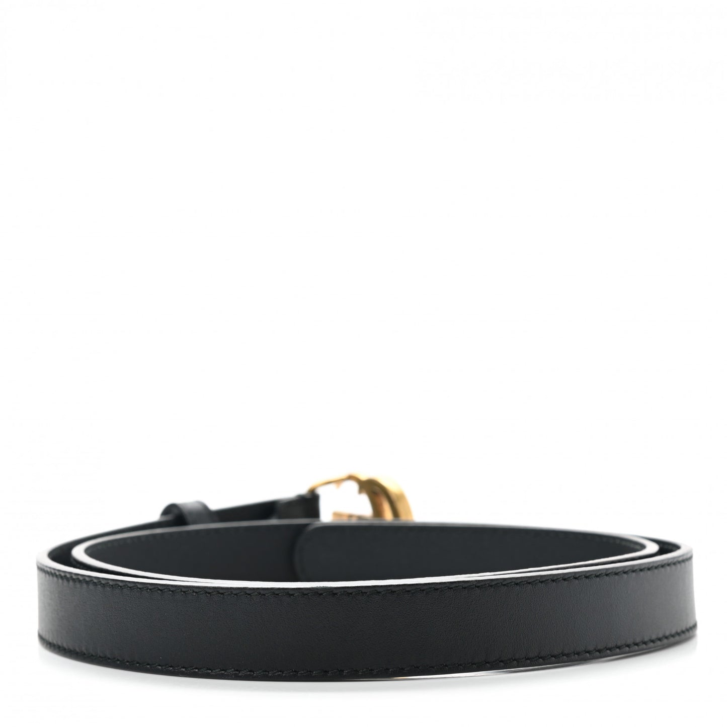 Calfskin Double G 20mm Belt 80 32 Black