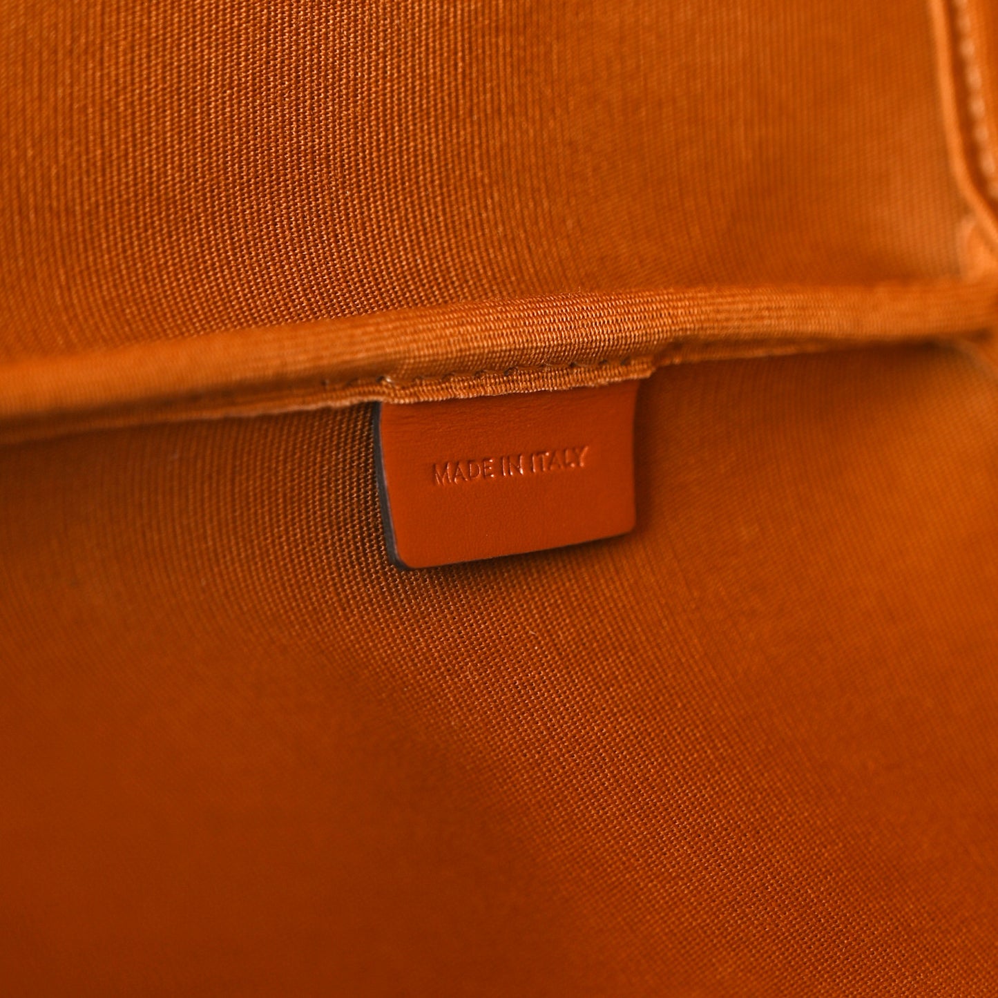 Triomphe Canvas Calfskin Medium Bucket Bag Tan