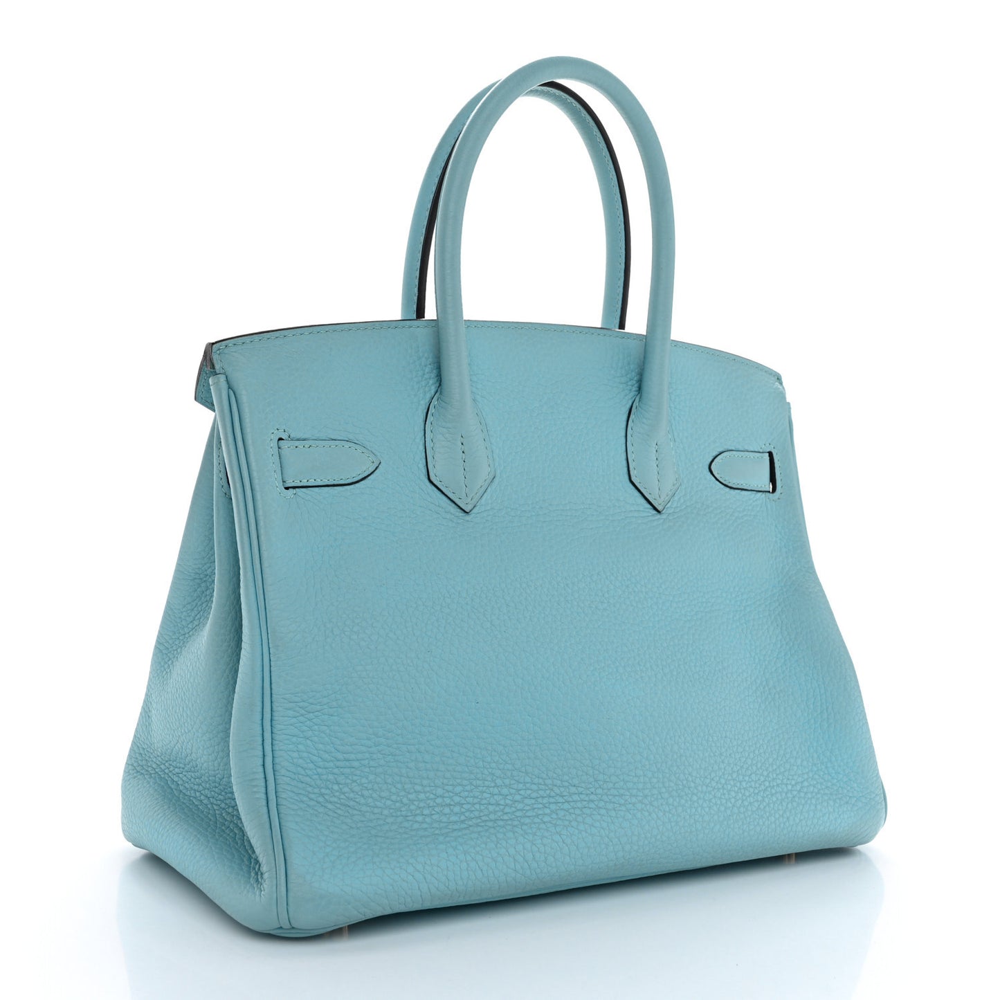 Taurillon Clemence Birkin 30 Bleu Atoll
