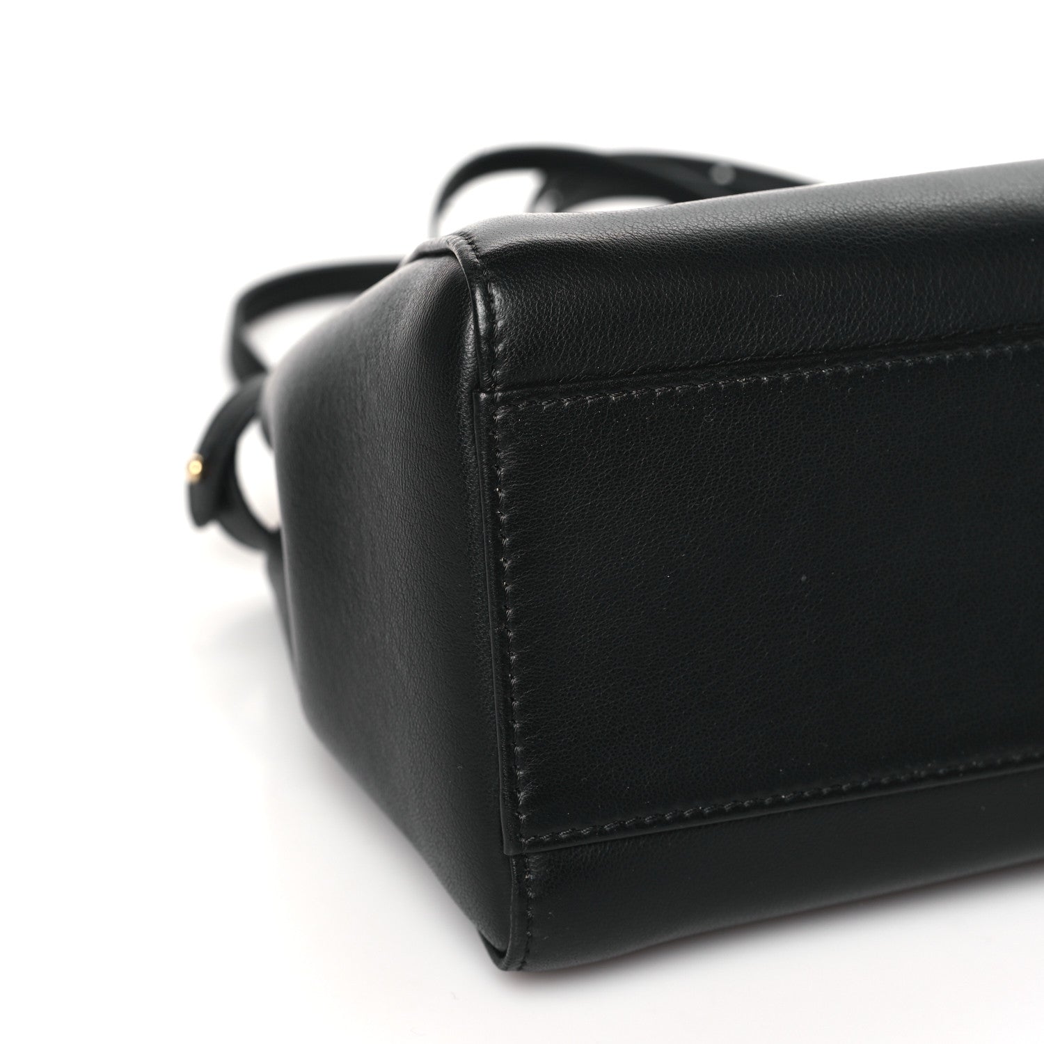 Fendi Nappa Mini Peekaboo Iconic Satchel Black 9 of 10