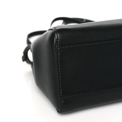 Fendi Nappa Mini Peekaboo Iconic Satchel Black 9 of 10