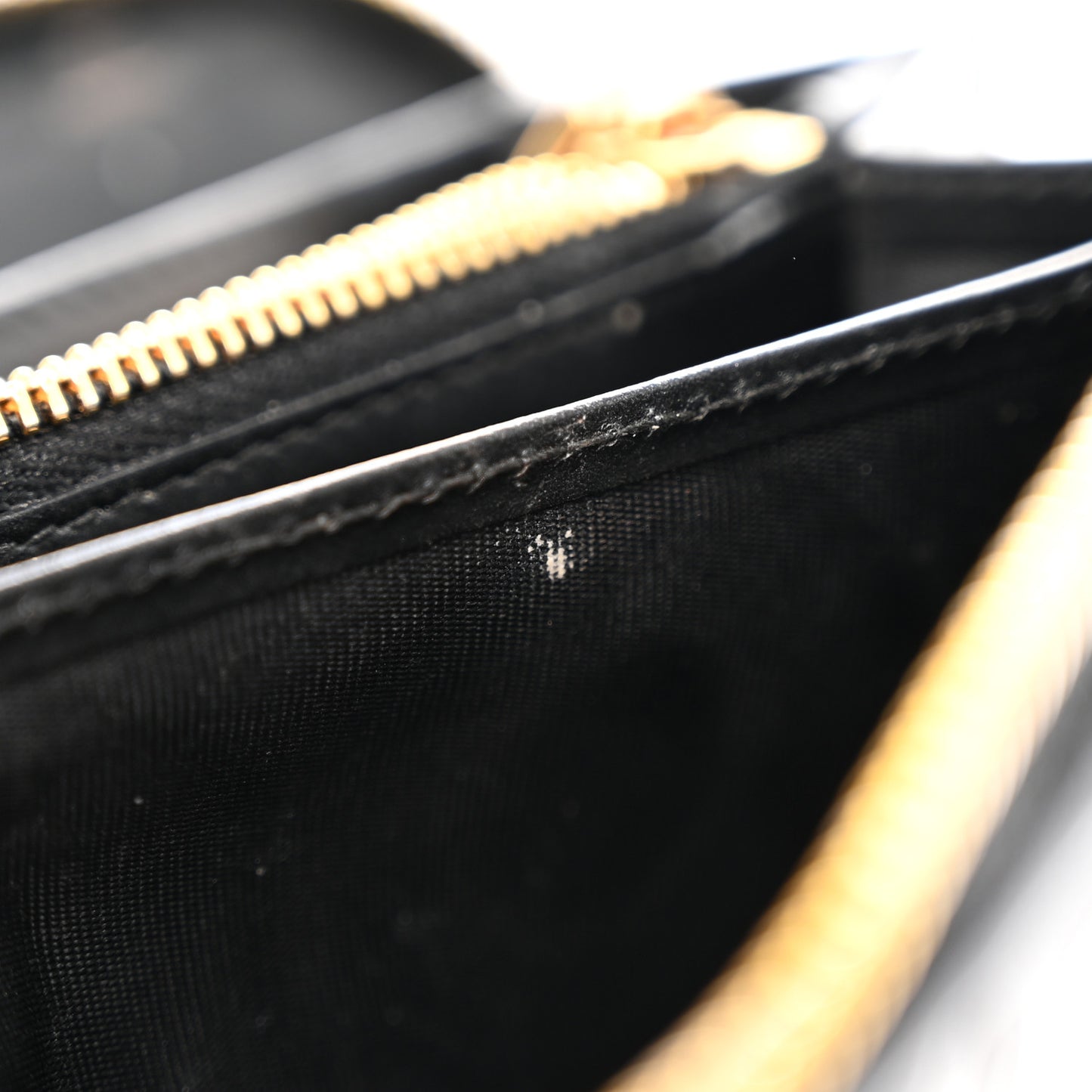 Nappa Quilted Devotion Zip Around Wallet Black