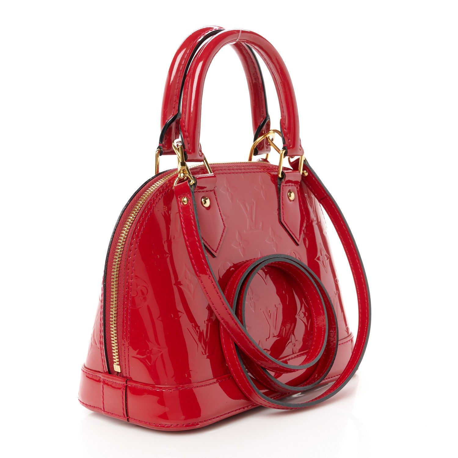 Louis Vuitton Vernis Alma BB Rose Indien 3 of 10