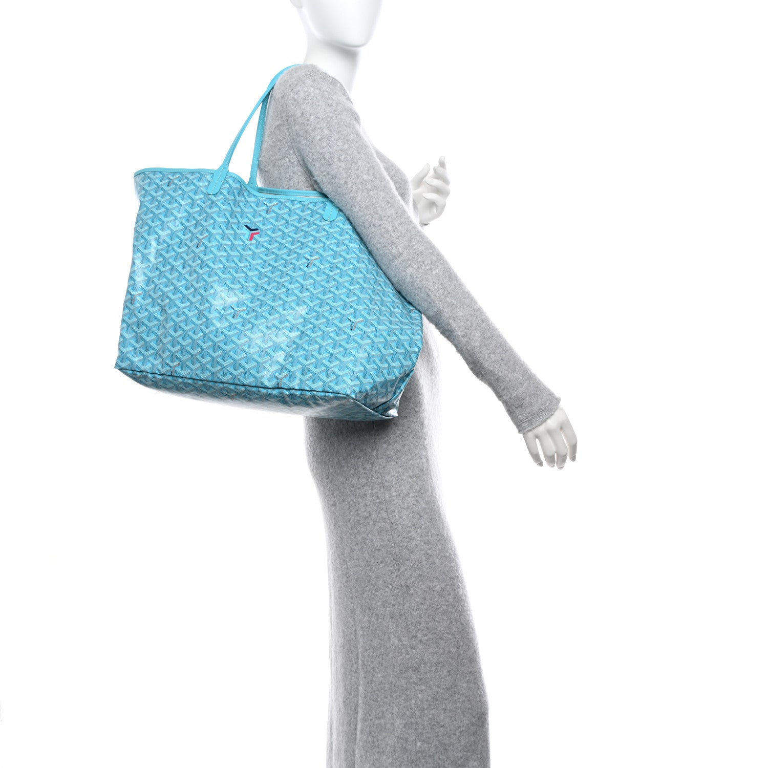 Goyard Goyardine Saint Louis GM Balise Beach Towel Set Turquoise 2 of 12