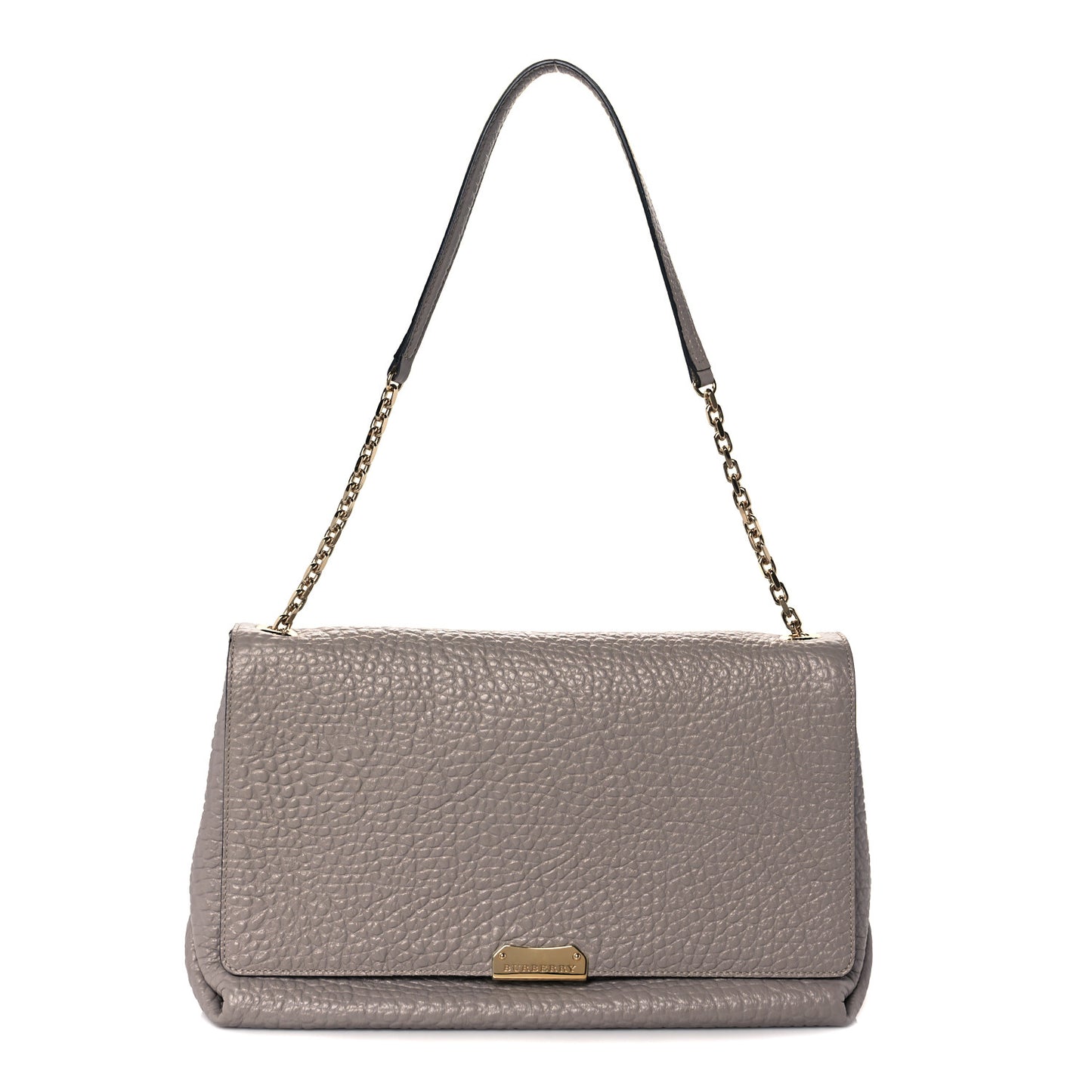 Signature Grain Medium Mildenhall Crossbody Bag Pale Grey