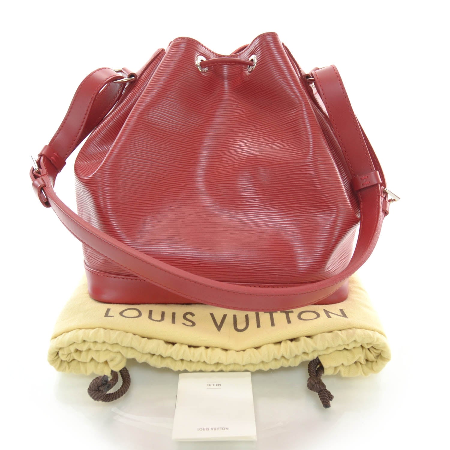 Louis Vuitton Epi Petit Noe Red 3 of 7