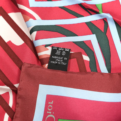 Christian Dior Silk Print Square Scarf Multicolor 3 of 3