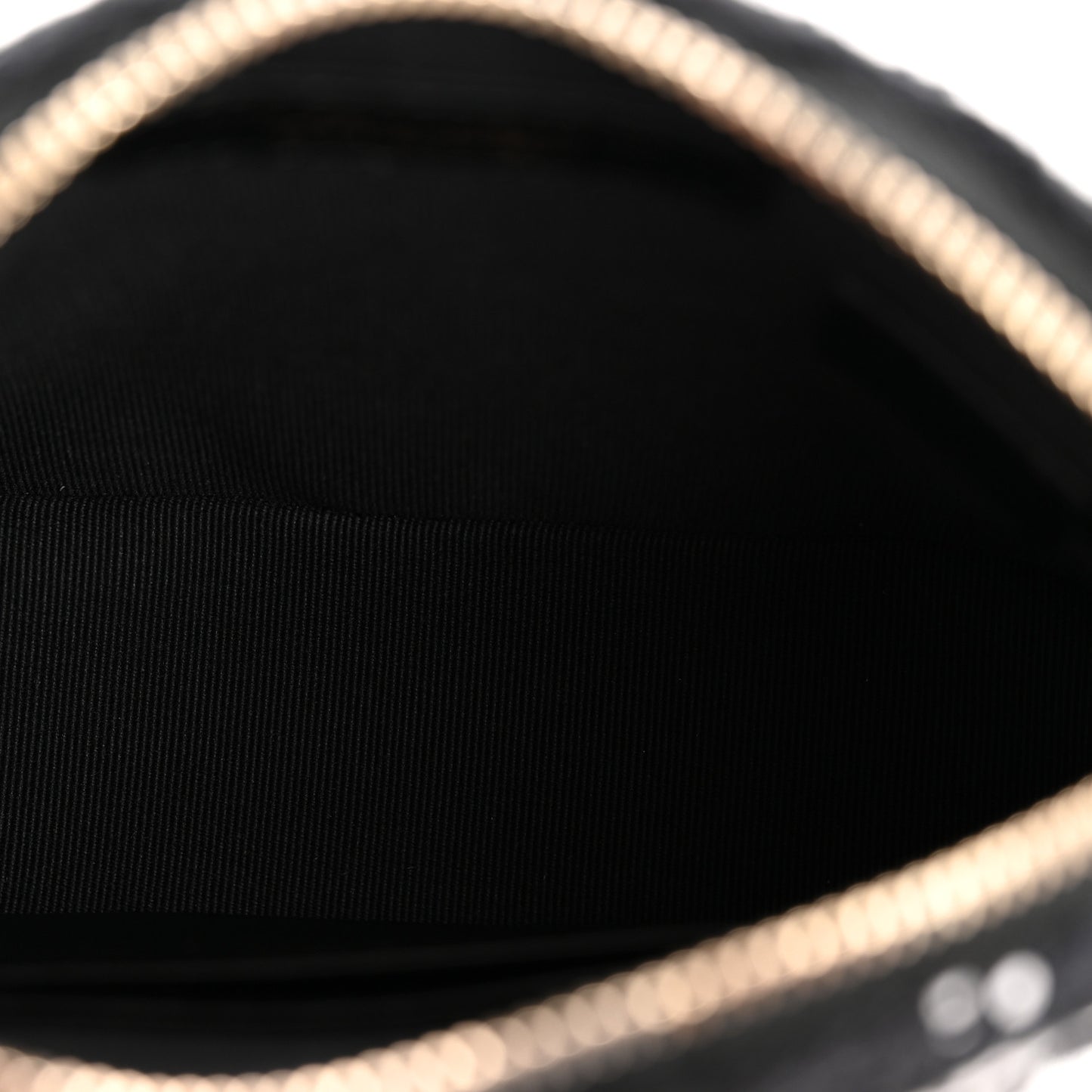 Tweed Quilted Mini Clutch With Chain Black White