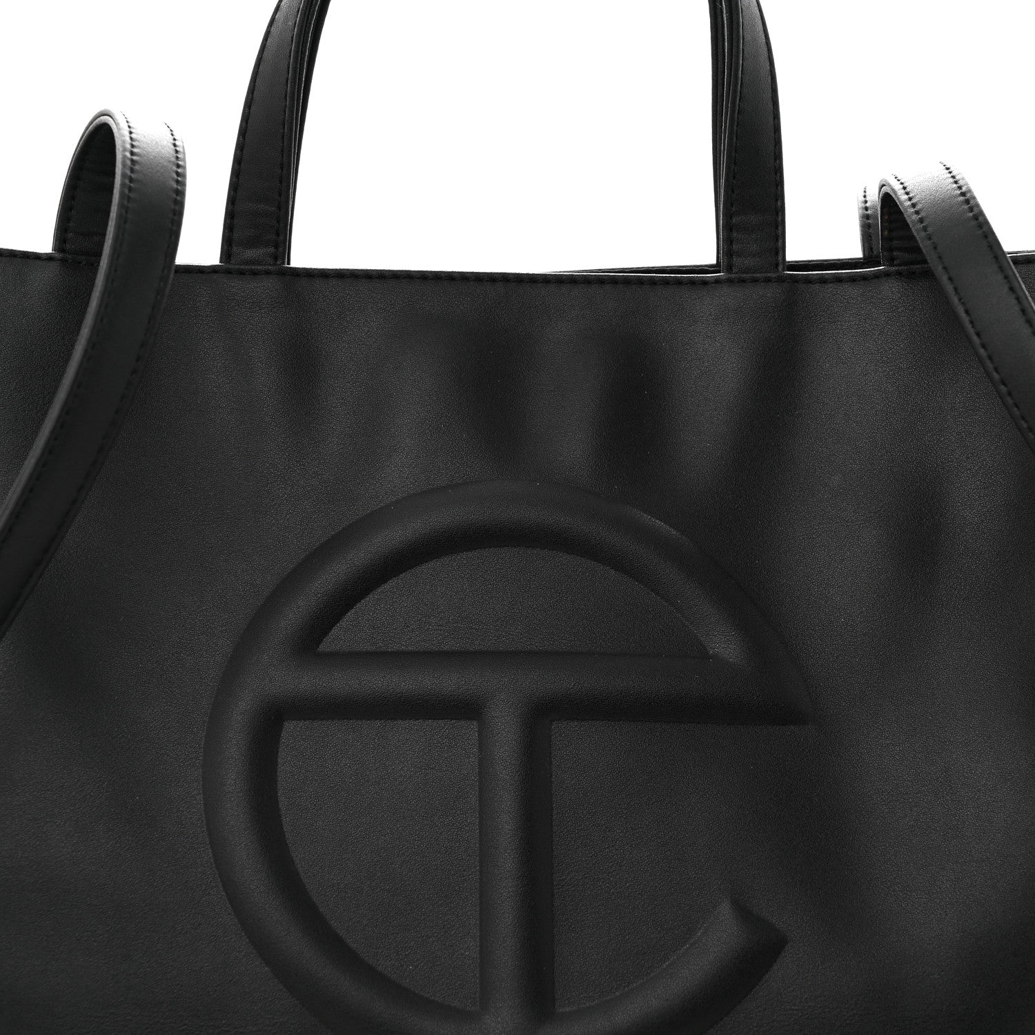 Telfar Vegan Leather Medium Shopping Bag Black 8 of 12