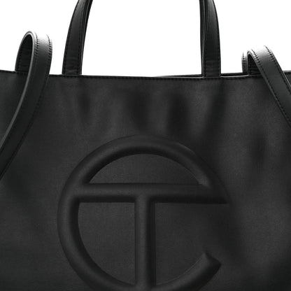 Telfar Vegan Leather Medium Shopping Bag Black 8 of 12