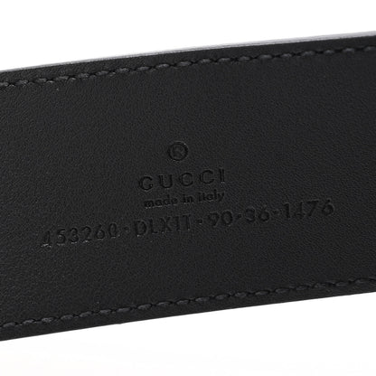 Gucci Moon Calfskin Pearl Double G 40mm Belt 90 36 Black Cream 6 of 11