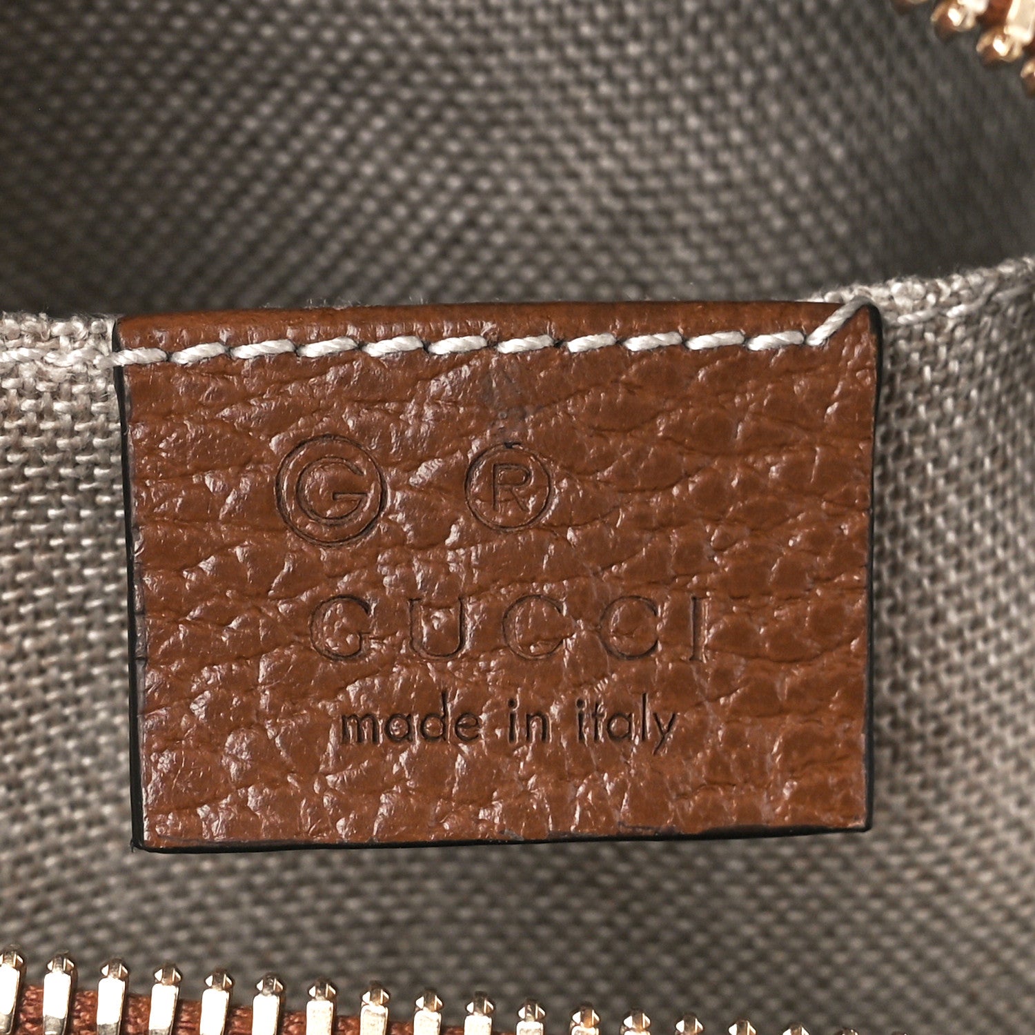 Gucci Monogram Mini Bree Messenger Bag Beige Tabacco 6 of 11